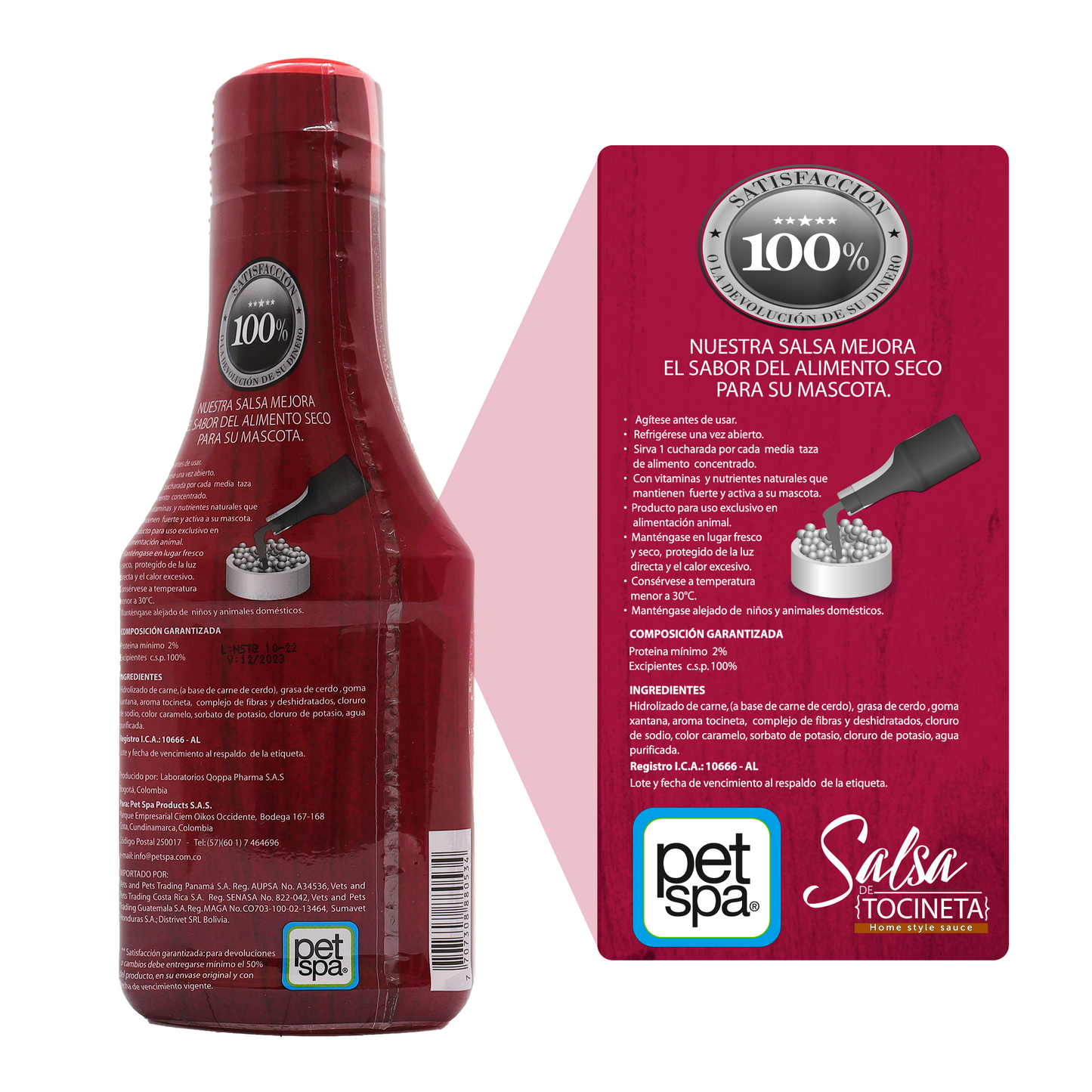 Salsa Natural Select para Perros – Sabor a Bacon (375ml)