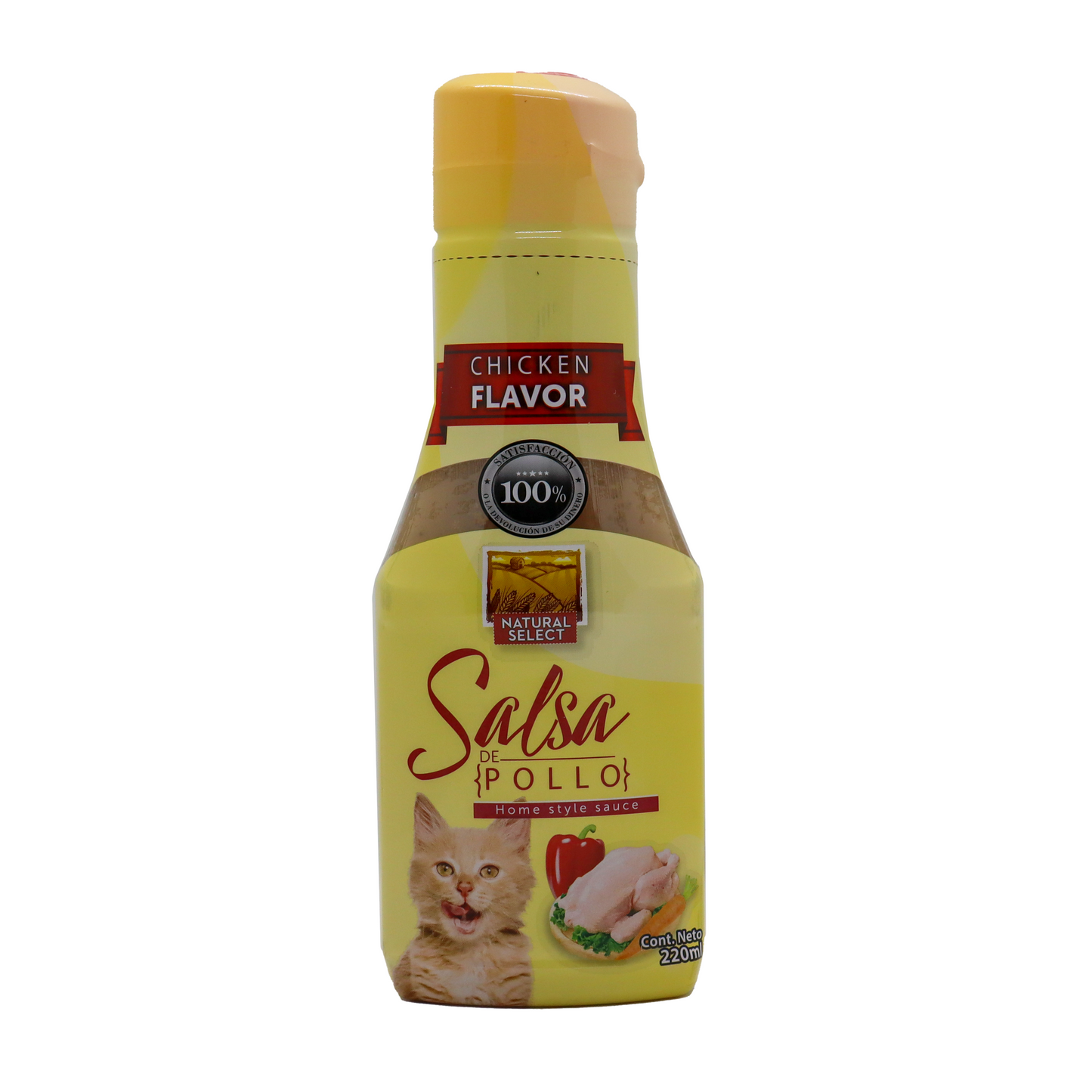 🐱🍗 Salsa Natural Select para Gatos – Sabor a Pollo (220ml)